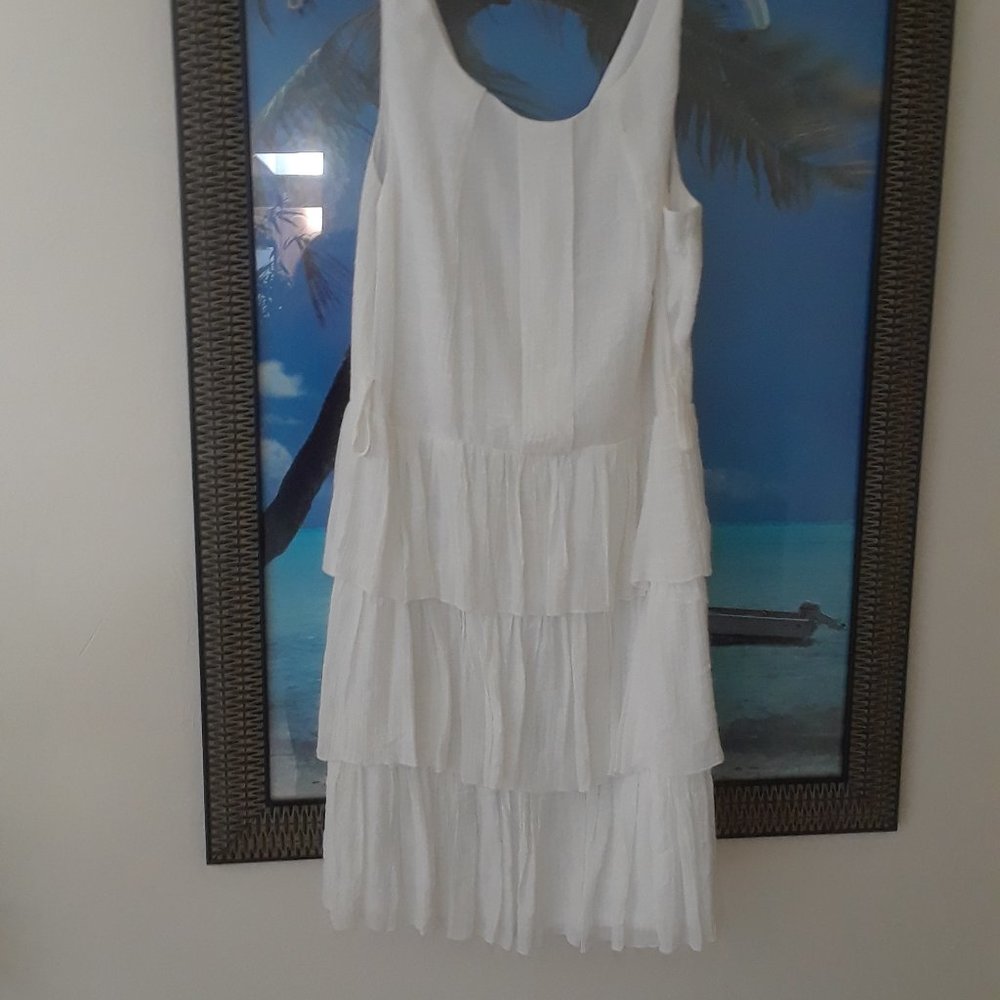 White Jr Rayon Dress